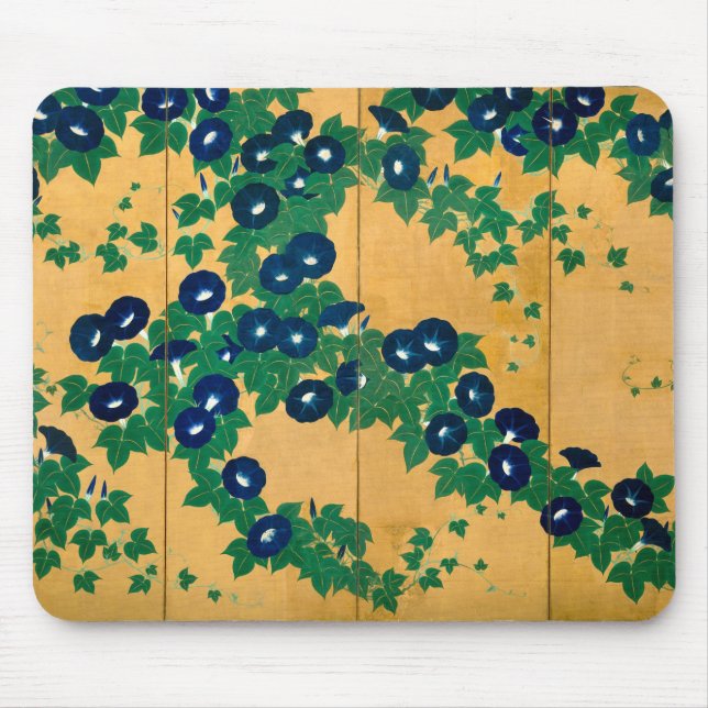 Morning Glories | Early 19th Century Mouse Pad (Front)