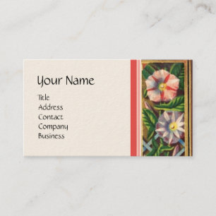 MORNING GLORIES,GARDEN CART,HOUSEHOLD ,GARDENING BUSINESS CARD