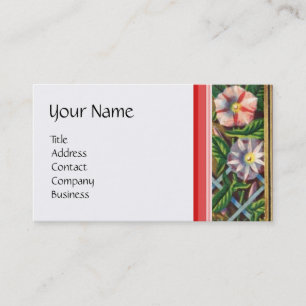 MORNING GLORIES,GARDEN CART,HOUSEHOLD ,GARDENING BUSINESS CARD