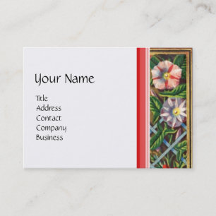 MORNING GLORIES,GARDEN CART,HOUSEHOLD ,GARDENING BUSINESS CARD