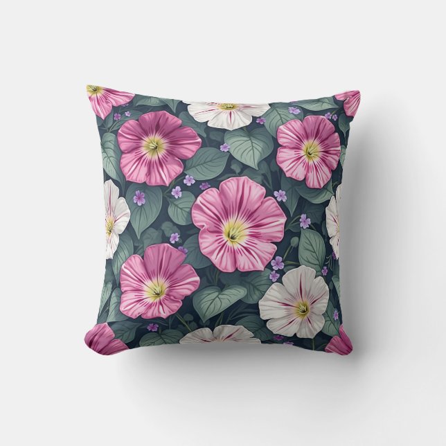 morning glories pillow cushion (Front)