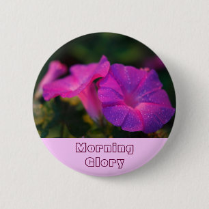 Morning Glory 6 Cm Round Badge