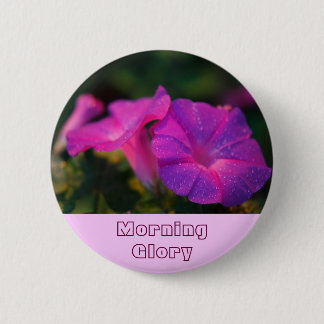 Morning Glory 6 Cm Round Badge
