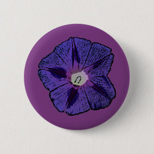 Morning Glory Abstract 6 Cm Round Badge