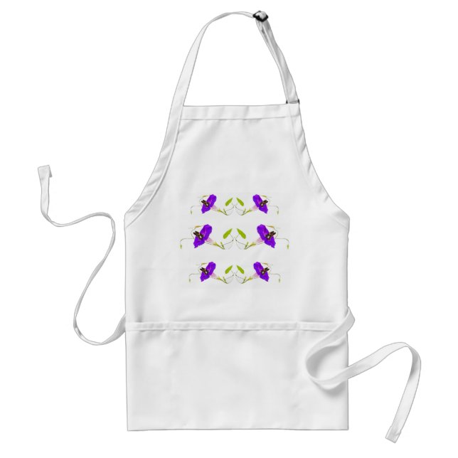 Morning Glory and Butterfly Standard Apron (Front)