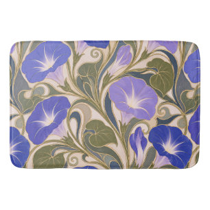 Morning Glory Art Nouveau Bath Mat