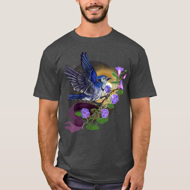 Morning Glory BlueJay T-Shirt (Front)