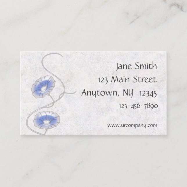 Morning Glory Business Card (Front)