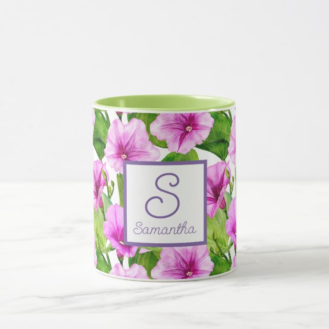 Morning Glory Floral Mug (Center)