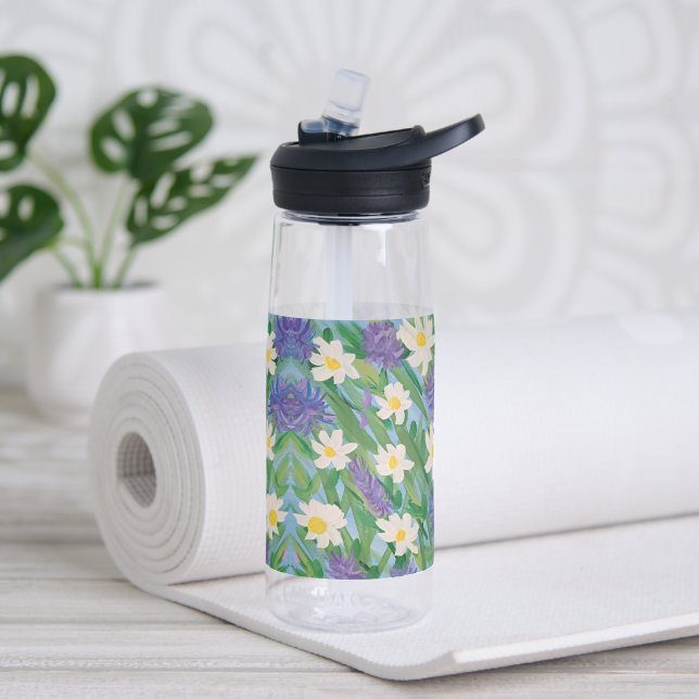 Morning Glory Floral Water Bottle (Yoga)