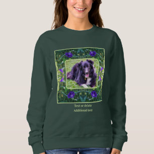 Morning Glory Flowers Frame Create Your Own Photo Sweatshirt