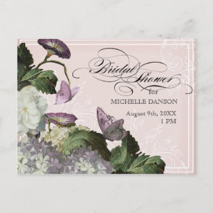 Morning Glory Hydrangea -  Bridal Shower Postcard