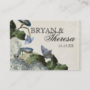 Morning Glory Hydrangea - Reception Seating Cards