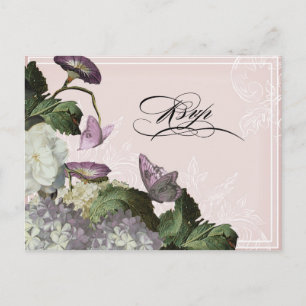 Morning Glory Hydrangea - Wedding Postcard RSVP
