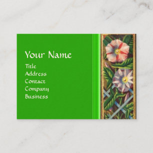 MORNING GLORY MONOGRAM BUSINESS CARD