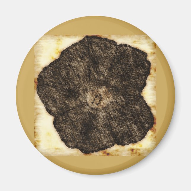 Morning Glory Old Time Sketch Magnet (Front)