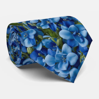 Morning Glory Pattern Neck Tie