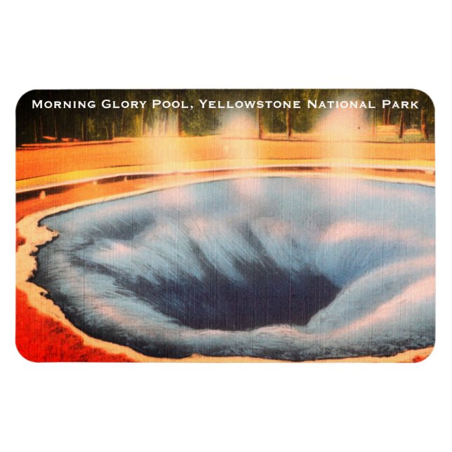 Morning Glory Pool, Yellowstone National Park Magnet (Horizontal)