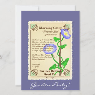 Morning Glory Seed Packet