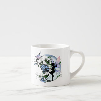 Morning Glory Shadow Fairy and Cosmic Cat Espresso Cup