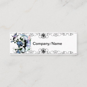 Morning Glory Shadow Fairy and Cosmic Cat Mini Business Card