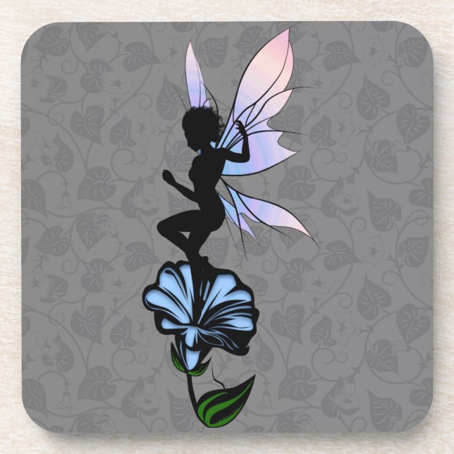 Morning Glory Shadow Fairy Coaster (Front)