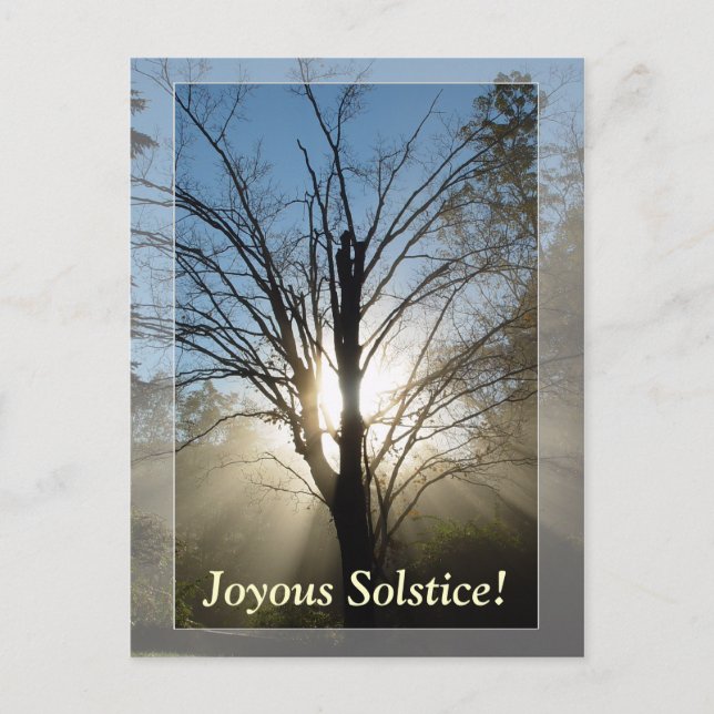 "Morning Glory" Solstice Post Card (Front)