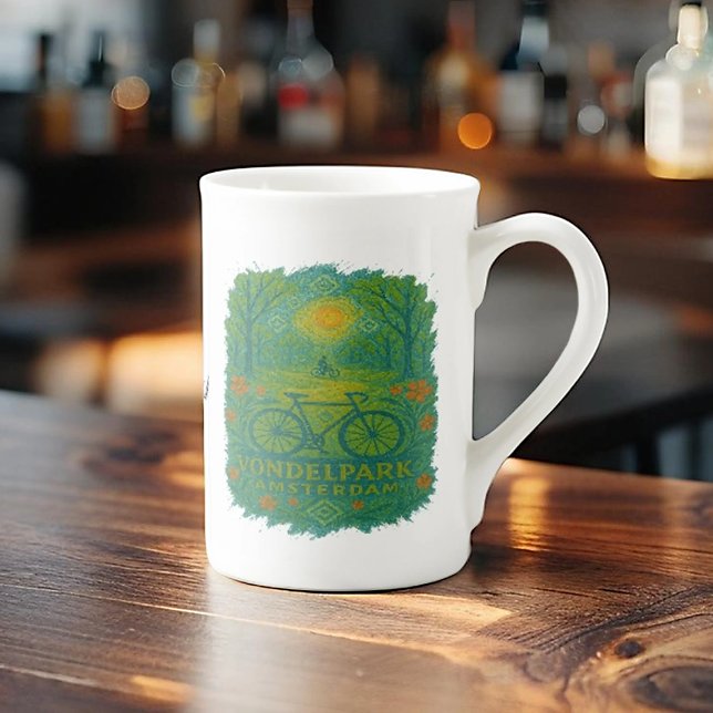 Morning Glow im Vondelpark Bone China Mug (Creator Uploaded)