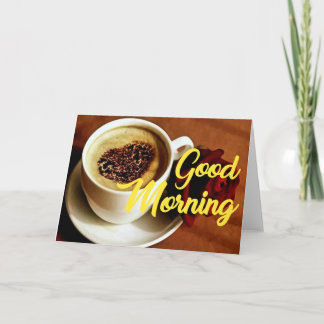 morning greeting card