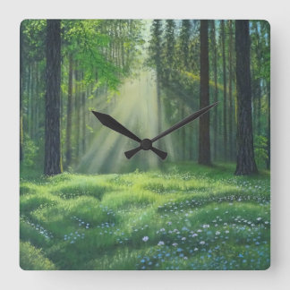 "Morning Has Broken" Square Wall Clock