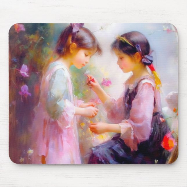 Morning in a Garden  Mouse Pad (Front)