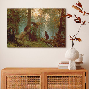 Morning in a Pine Forest, 1889 Canvas Print