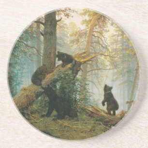 Morning in a Pine Forest by Ivan Shishkin Coaster