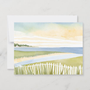 Morning in Chatham   Cape Cod Watercolor Painting Postcard