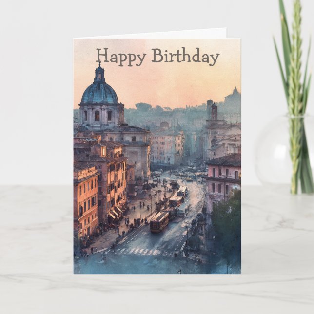 Morning in Rome Card (Front)