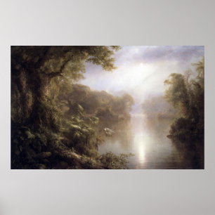 Morning in the tropics by Frederic Edwin Church Poster