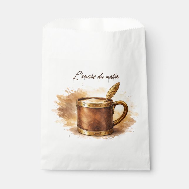 Morning Ink Cup Favour Bags (Front)