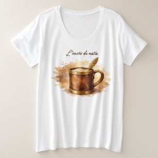 Morning Ink Cup Plus Size T-Shirt