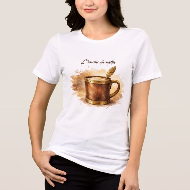 Morning Ink Cup Tri-Blend Shirt (Front)