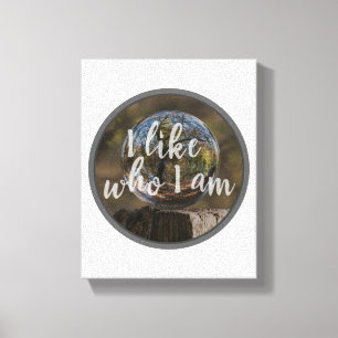 morning inspirational quotes for self acceptance canvas print