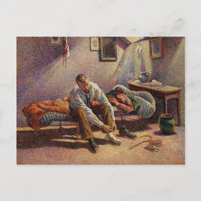 Morning, Interior by Maximilien Luce in 1890 Postcard (Front)