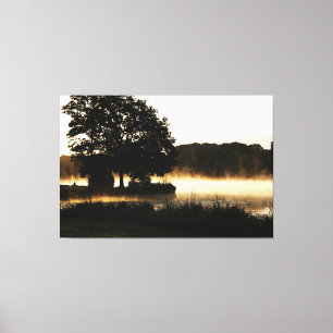 Morning Lake Scene 60x40 (150x100cm) waccn Canvas Print