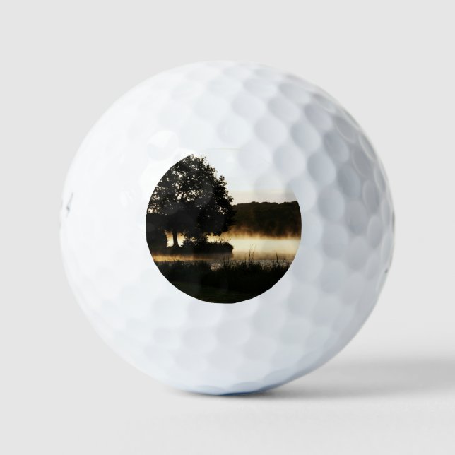 Morning Lake Scene be6 gbcna Golf Balls (Front)