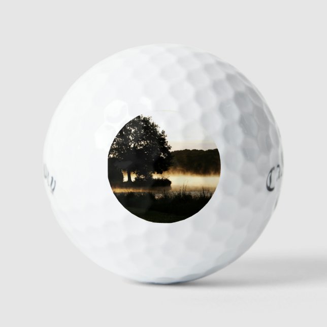 Morning Lake Scene css gbcna Golf Balls (Front)