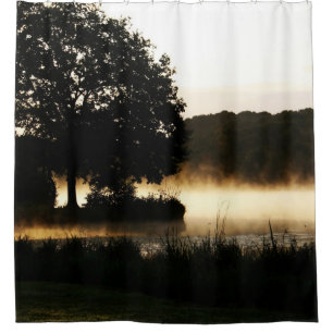 Morning Lake Scene sccna Shower Curtain