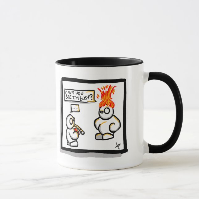 Morning Laughs - Fire Man Mug (Right)