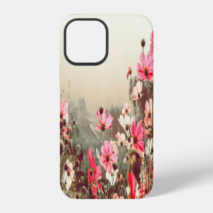 Morning light, blooming pink cosmos. iPhone 12 case