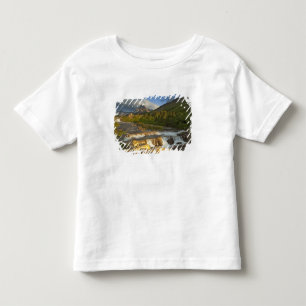 Morning light greets Swiftcurrent Falls in the Toddler T-Shirt