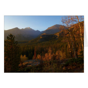 Morning Light on Rocky Mountains in Autumn