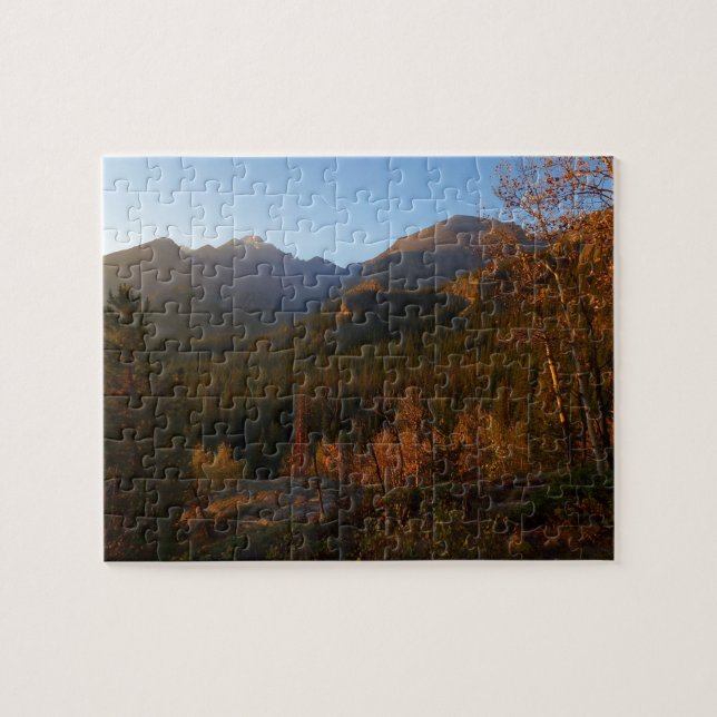 Morning Light on Rocky Mountains in Autumn Jigsaw Puzzle (Horizontal)